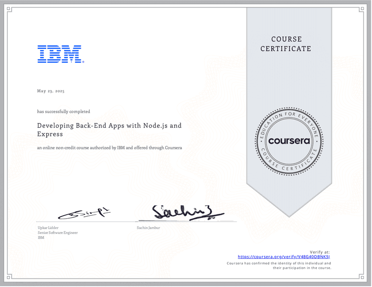 Developing Back-End Apps with Node.js and Express